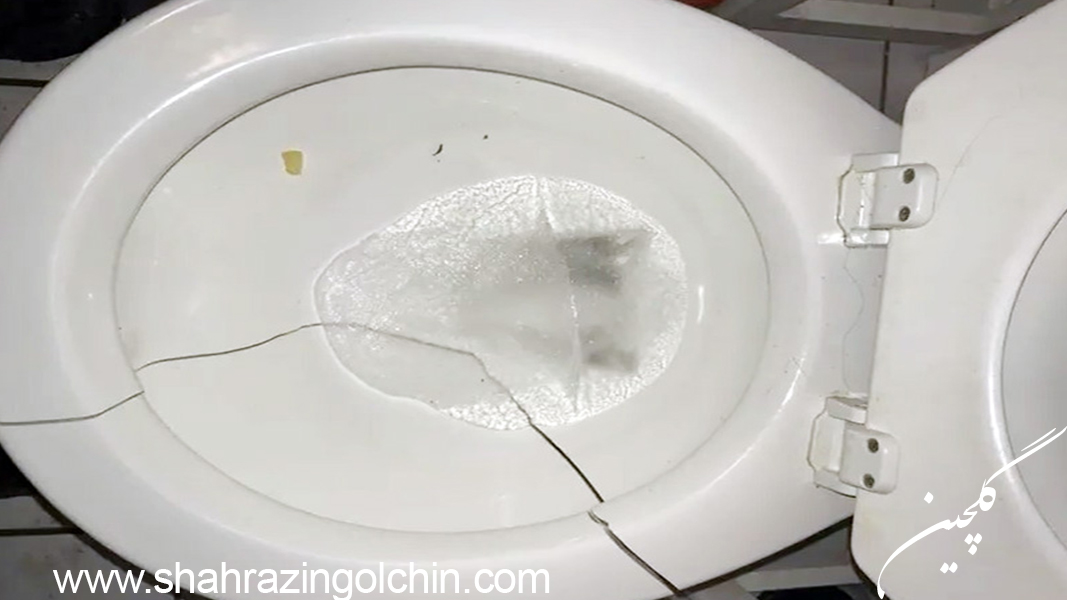 Repairing Cracked Porcelain Toilet